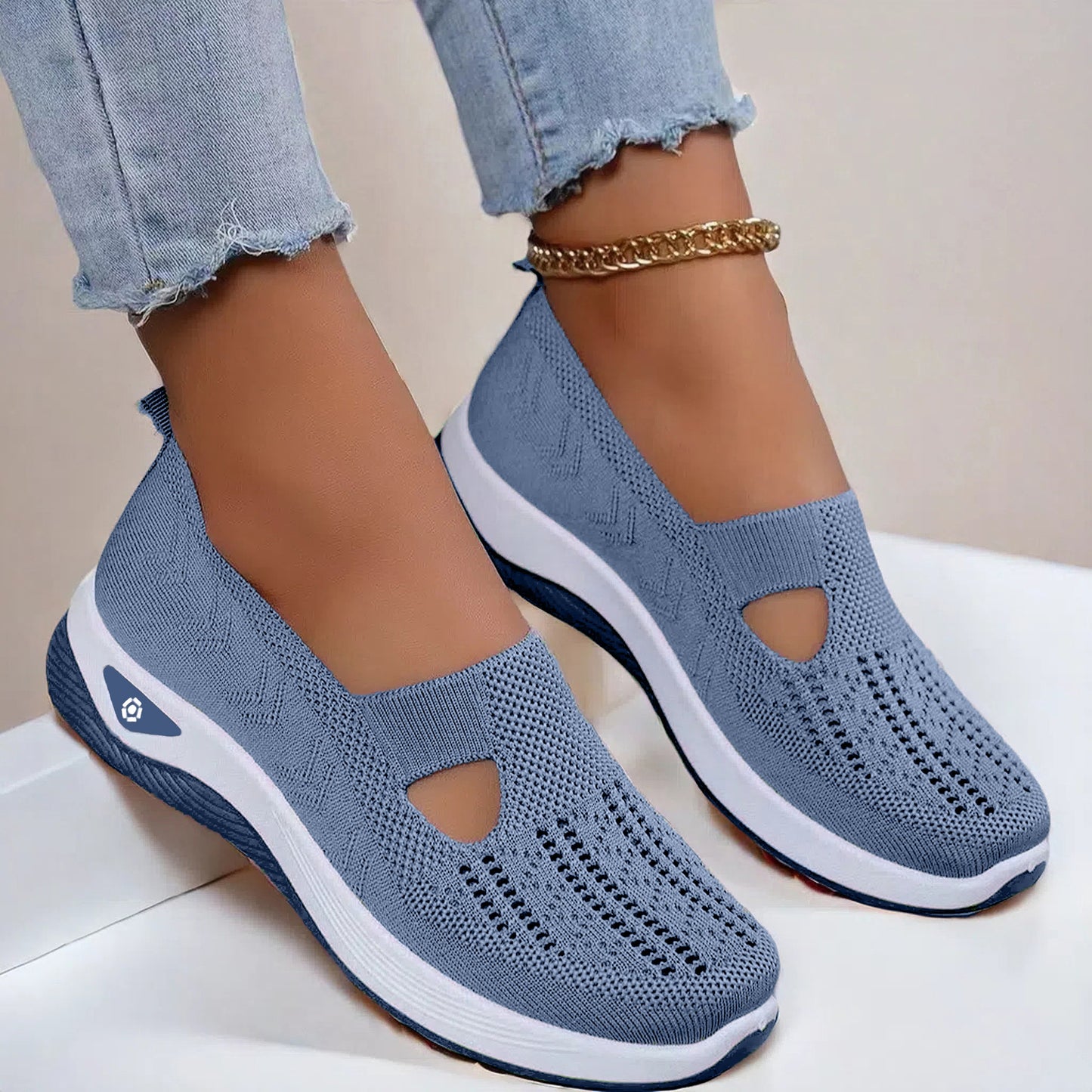 Chaussures Slip-On Respirantes en Maille