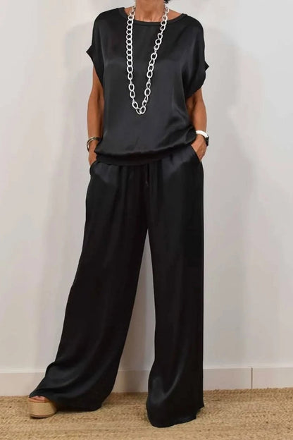 Ensemble Décontracté Haut Fluide & Pantalon Ample