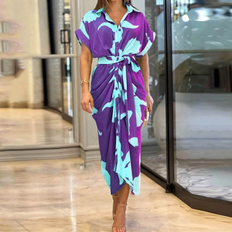 Robe Chemise Élégance Nouée