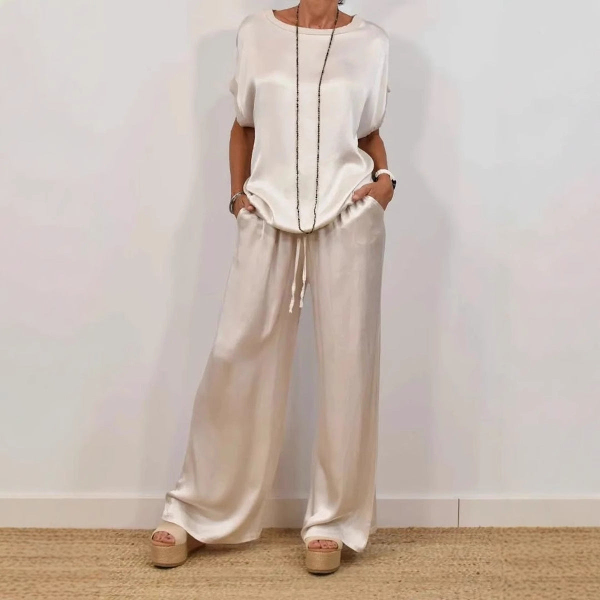 Ensemble Décontracté Haut Fluide & Pantalon Ample