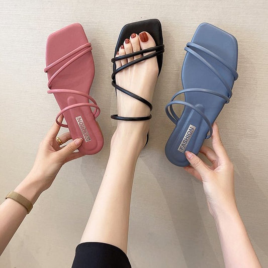Sandales Plates à Lanières – Confort Léger & Style Minimaliste