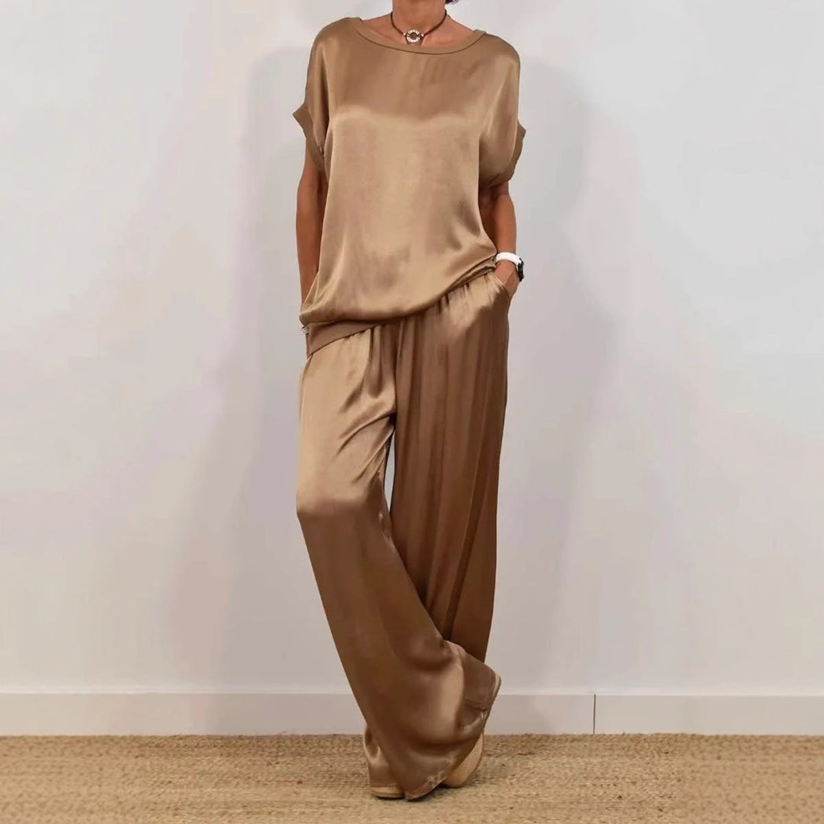 Ensemble Décontracté Haut Fluide & Pantalon Ample