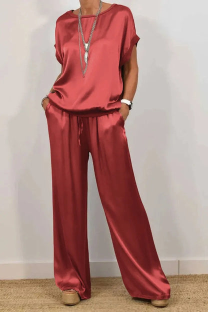 Ensemble Décontracté Haut Fluide & Pantalon Ample