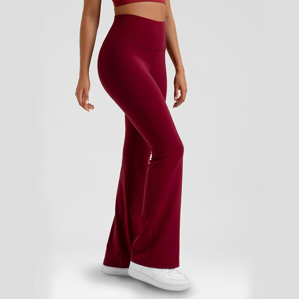 Pantalon Stretch Flare à Taille Haute
