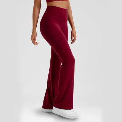 Pantalon Stretch Flare à Taille Haute