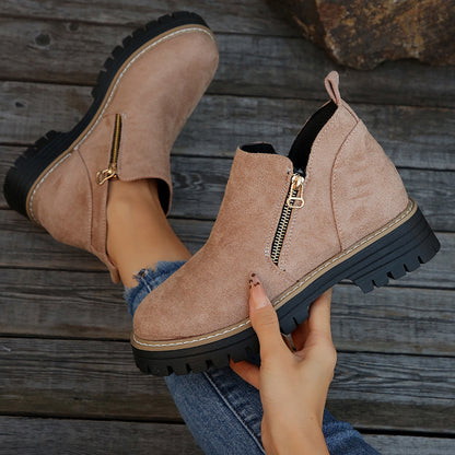 Bottines Urbaines Zippées Élégance