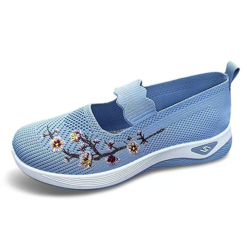 Embroidered AirMarys – Chaussures Légères et Respirantes à Motifs Brodés