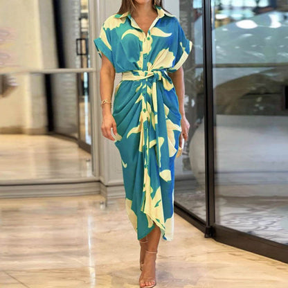 Robe Chemise Élégance Nouée