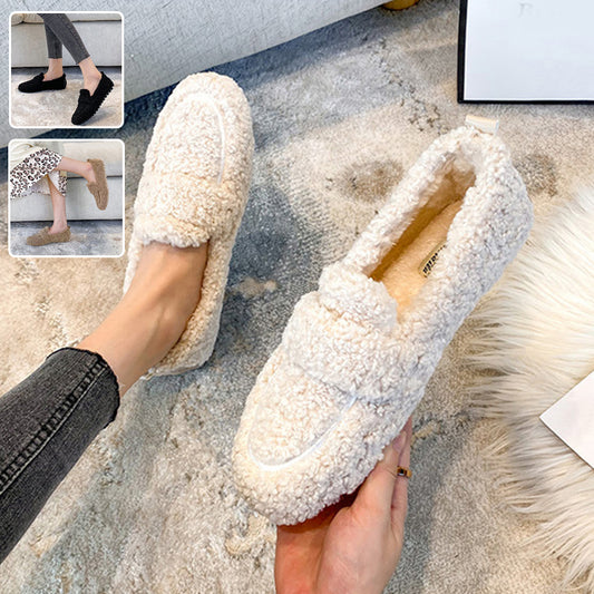 Mocassins Douillets en Fourrure – Confort Chaleureux & Semelle Antidérapante