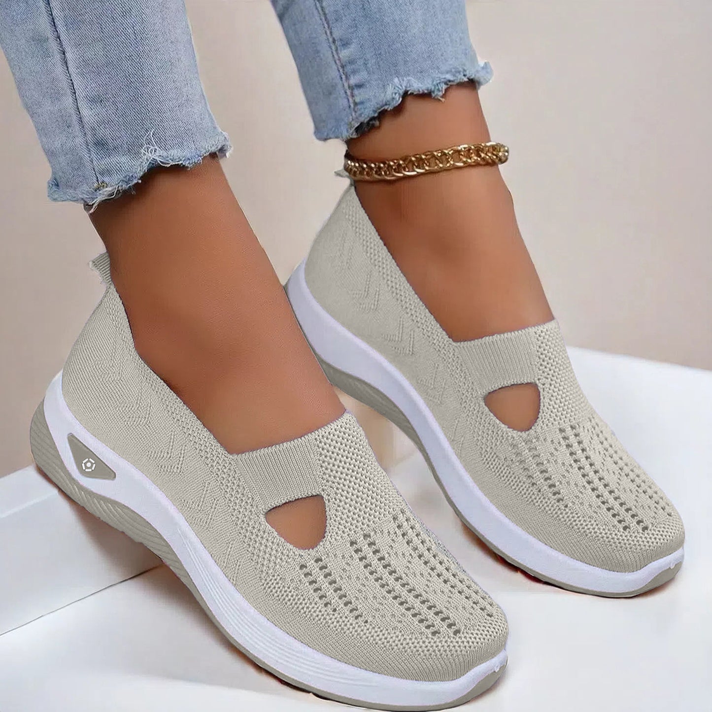 Chaussures Slip-On Respirantes en Maille
