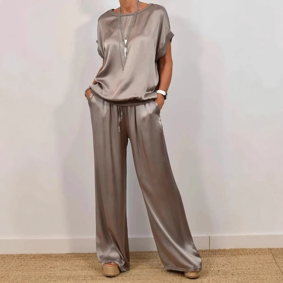 Ensemble Décontracté Haut Fluide & Pantalon Ample