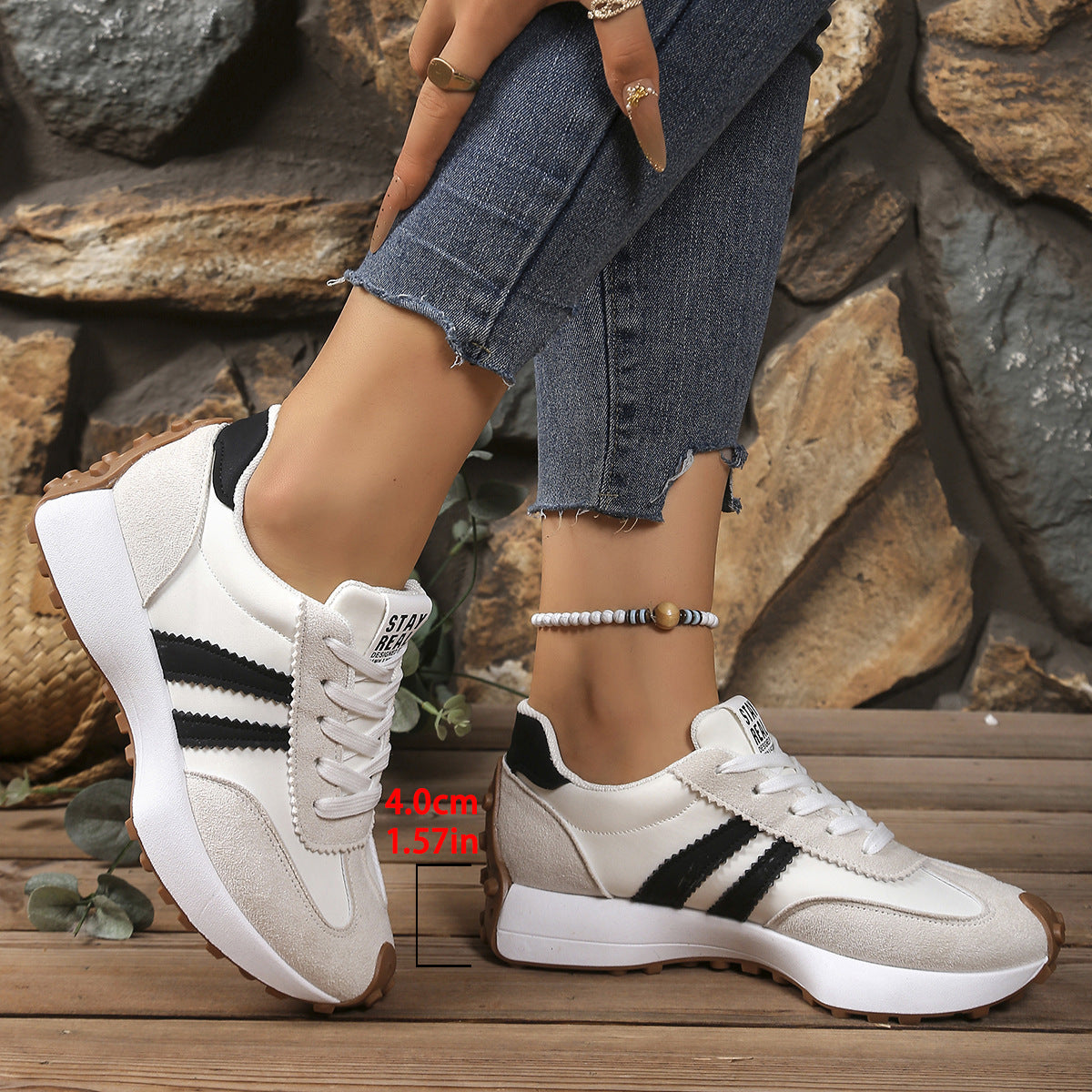 Baskets Casual Semelle Épaisse
