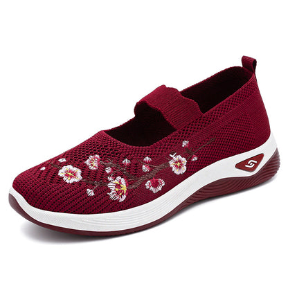 Embroidered AirMarys – Chaussures Légères et Respirantes à Motifs Brodés