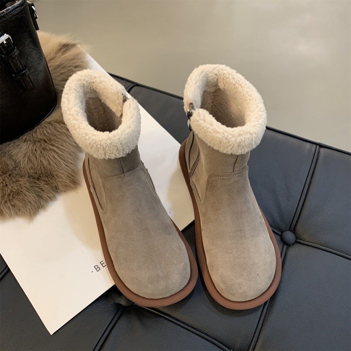 Bottines fourrées confort