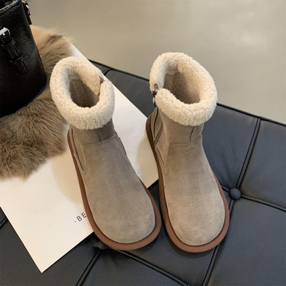 Bottines fourrées confort