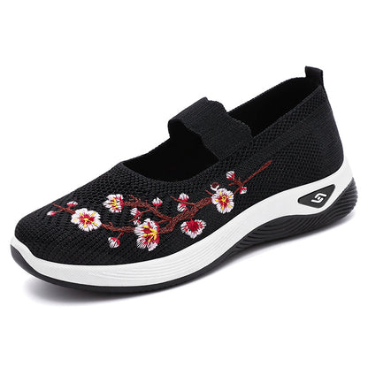 Embroidered AirMarys – Chaussures Légères et Respirantes à Motifs Brodés