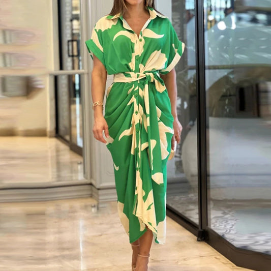 Robe Chemise Élégance Nouée