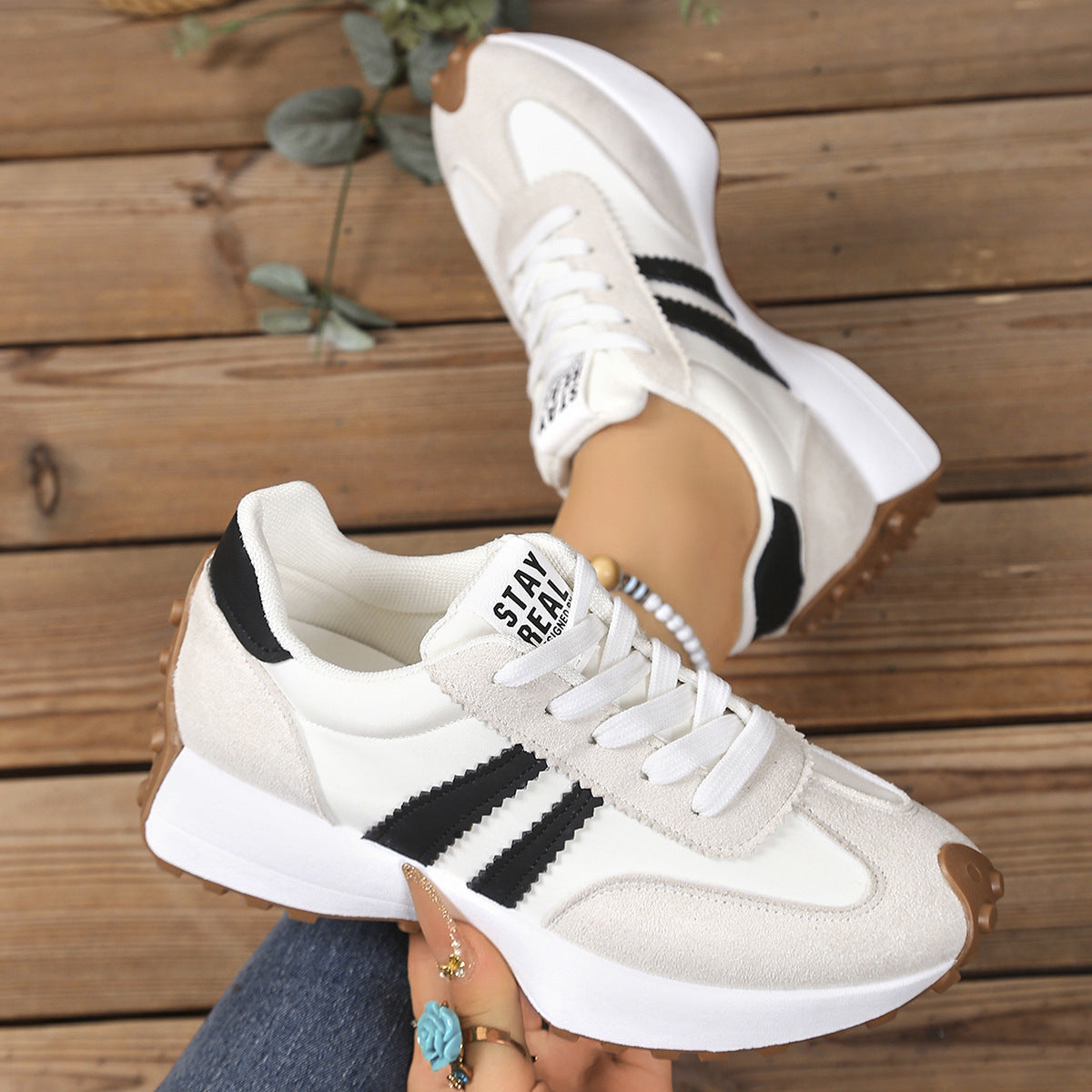 Baskets Casual Semelle Épaisse