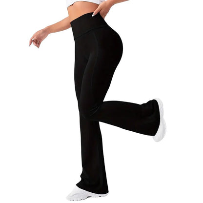 Pantalon Stretch Flare à Taille Haute