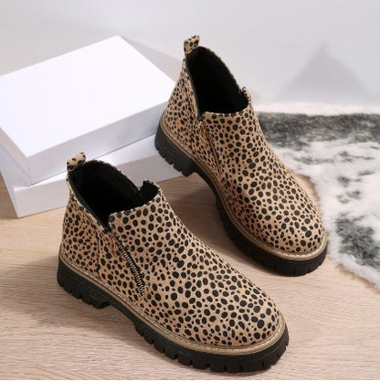 Bottines Urbaines Zippées Élégance