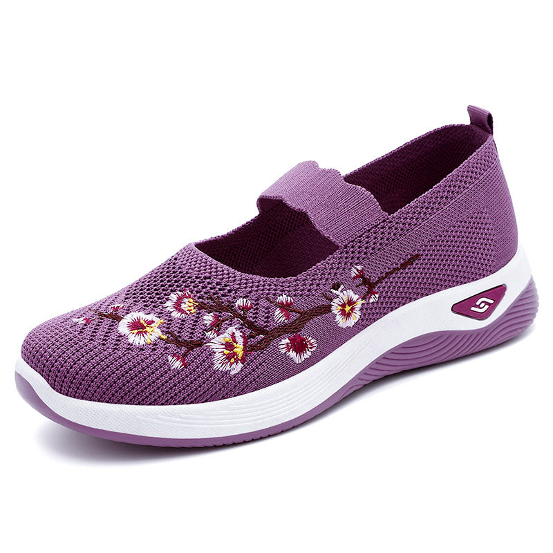 Embroidered AirMarys – Chaussures Légères et Respirantes à Motifs Brodés