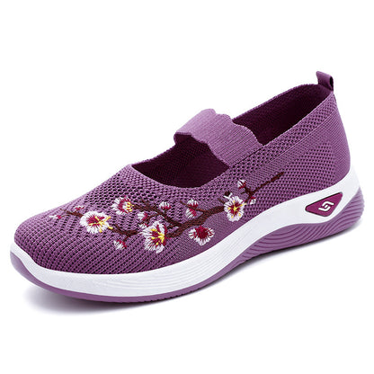 Embroidered AirMarys – Chaussures Légères et Respirantes à Motifs Brodés