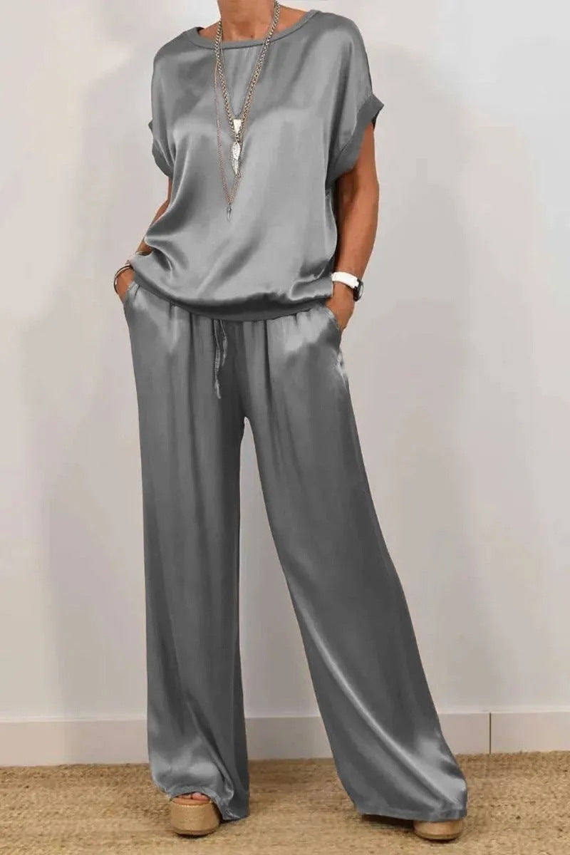 Ensemble Décontracté Haut Fluide & Pantalon Ample