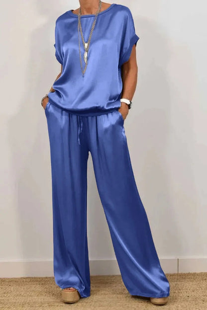 Ensemble Décontracté Haut Fluide & Pantalon Ample