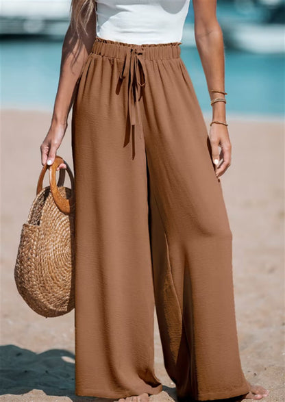 Pantalon Loose Chic avec Détail Cordon