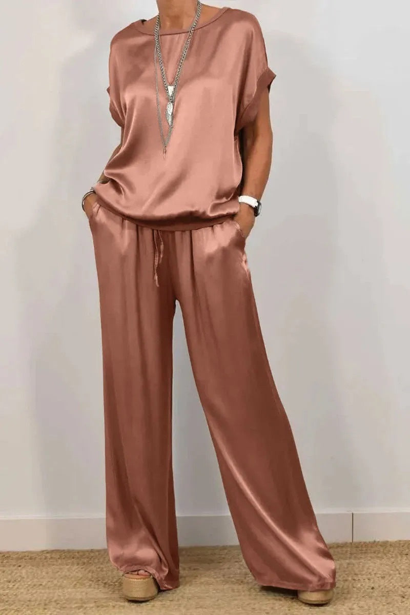Ensemble Décontracté Haut Fluide & Pantalon Ample