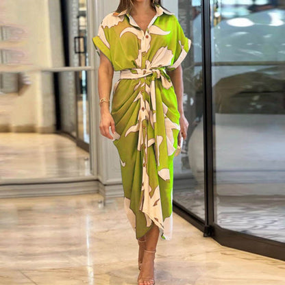Robe Chemise Élégance Nouée