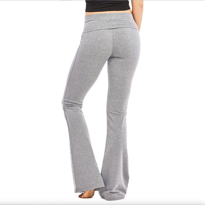 Pantalon Stretch Flare à Taille Haute