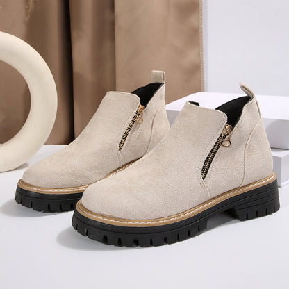Bottines Urbaines Zippées Élégance