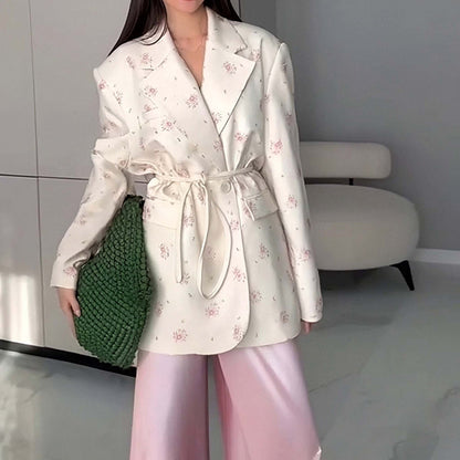 Veste Fluide à Taille Ceinturée