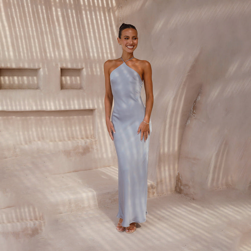 Robe Élégance Satinée Dos Nu