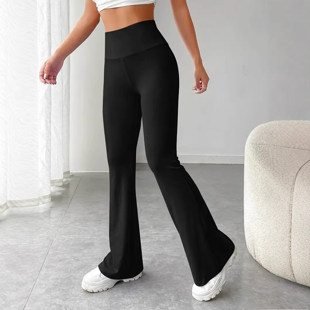 Pantalon Stretch Flare à Taille Haute