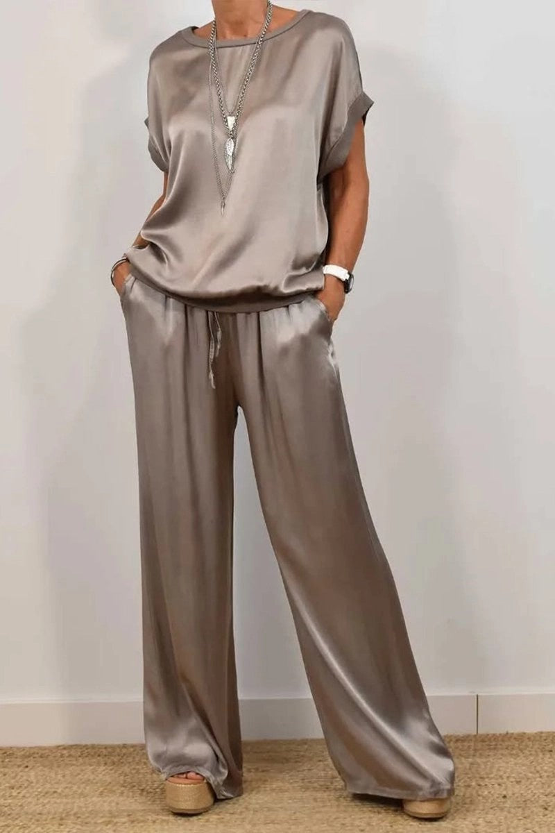 Ensemble Décontracté Haut Fluide & Pantalon Ample