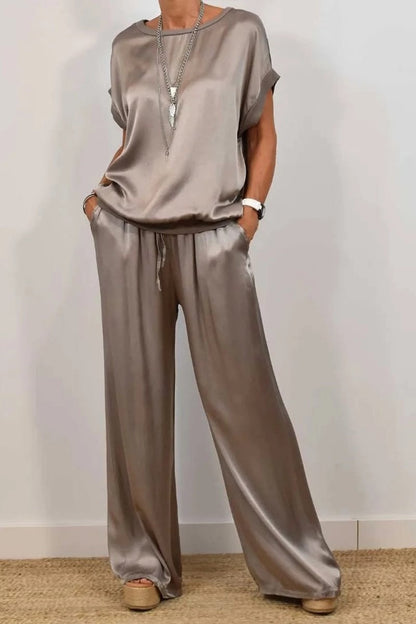 Ensemble Décontracté Haut Fluide & Pantalon Ample