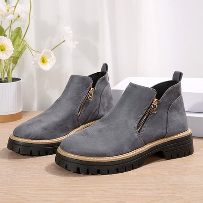 Bottines Urbaines Zippées Élégance