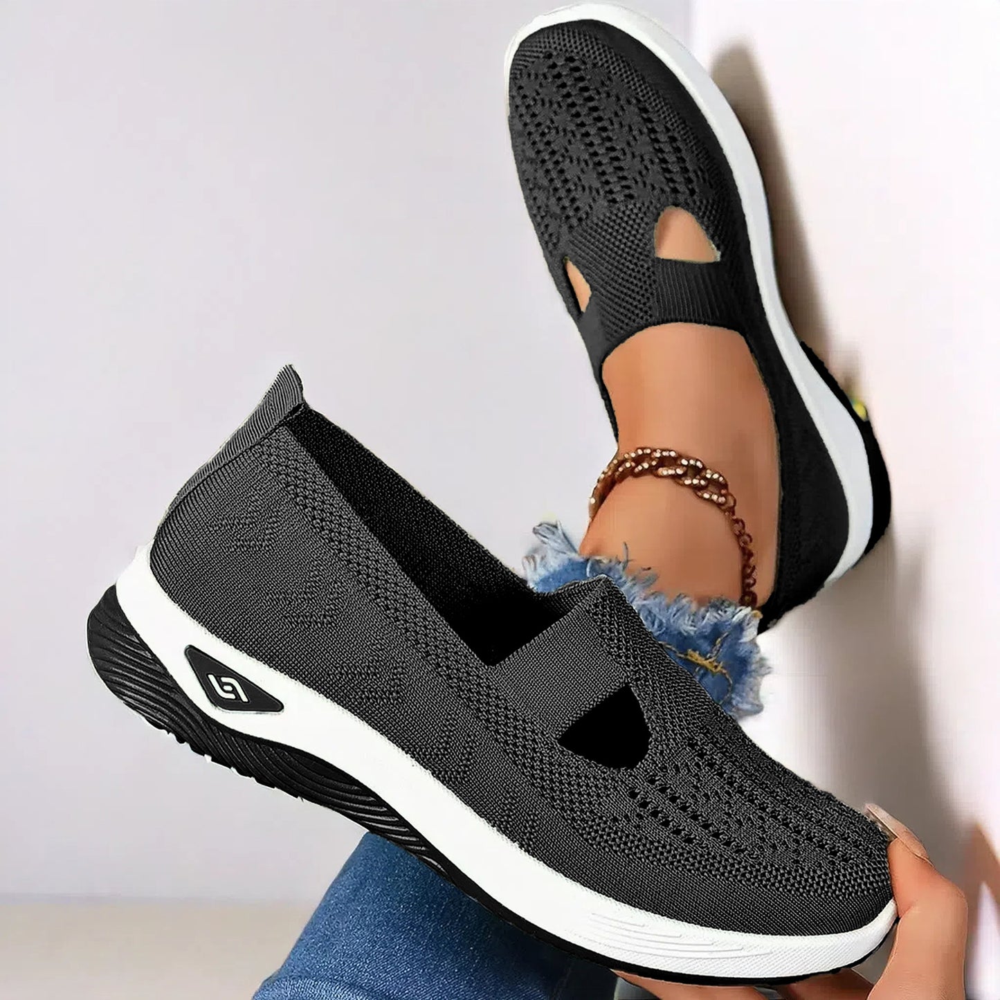 Chaussures Slip-On Respirantes en Maille