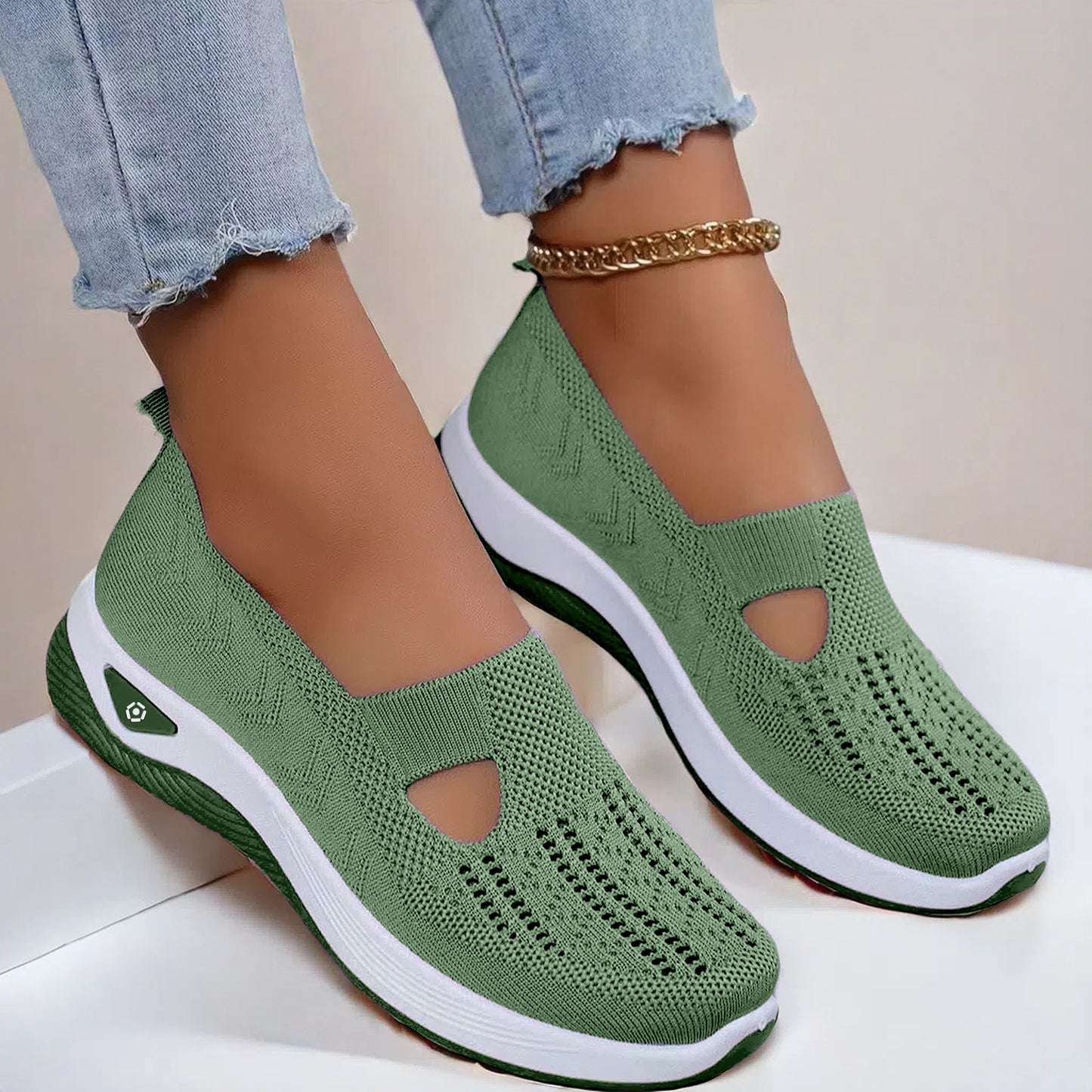 Chaussures Slip-On Respirantes en Maille