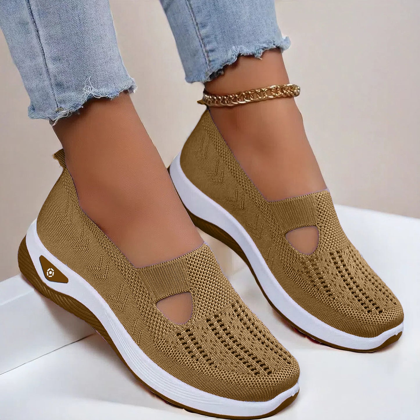Chaussures Slip-On Respirantes en Maille